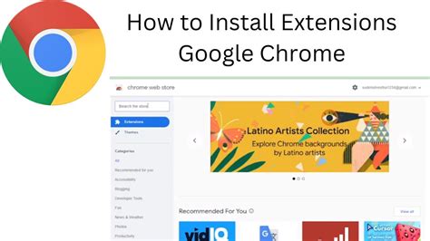 How to instal extension in chrome