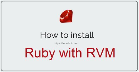 How to install Ruby with RVM - Medium