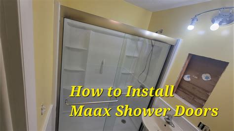 How to install a Maax shower door - YouTube