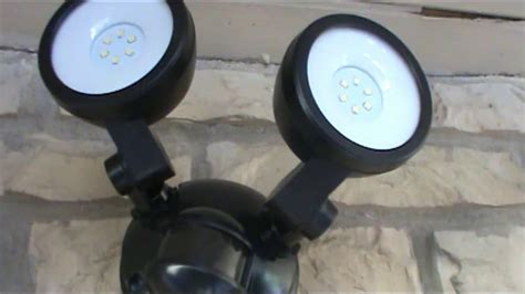 How to install a security LED light on a brick wall