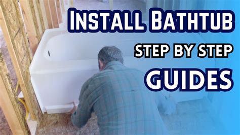 How to install a steel tub. Install the drain stopper according to the manufacturer's instructions. Connect the tub drain to the house drain pipe using a 1.5-inch PVC pipe and fitting as needed. You may need to cut an additional hole into the bathroom floor to access the drain pipe. If doing so, be sure to seal this up properly as well. 