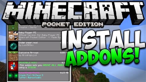How to install addons in minecraft pe