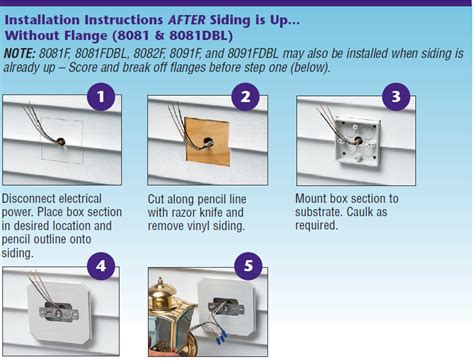 How to install an exterior light fixture on vinyl siding