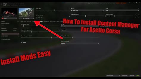 How to install assetto corsa mods with content manager.  This mod is built for A...