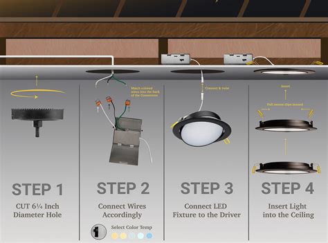 How to install canless recessed lighting in existing ceiling.  To more ea...