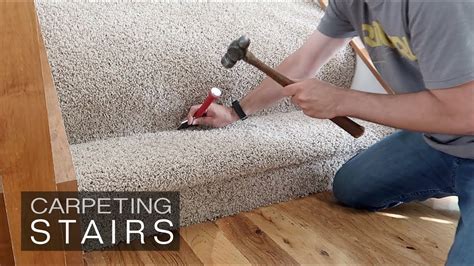 How to install carpet on stairs. Average cost to install carpet on stairs. The average cost to carpet stairs is $15 to $55 per step or $180 to $880 total, depending on the carpet type, number of steps, and stair shape. The total cost to replace carpet on stairs is $22 to $65+ per step, which includes removing the old carpet materials and installing the new ones. 