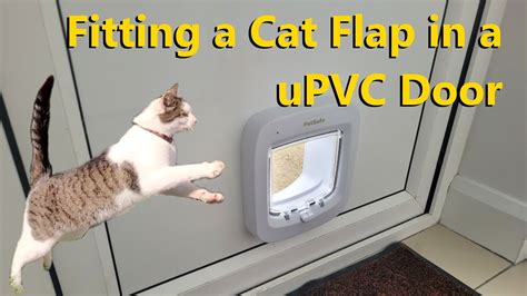 How to install cat flap in upvc door - YouTube