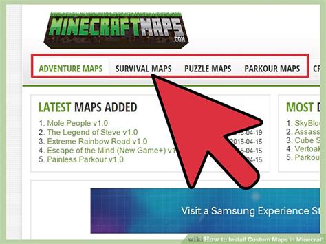 How to install custom map minecraft