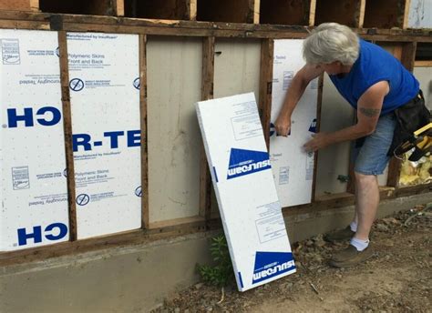 How to install foam board insulation in garage.  Foam insulation produ...