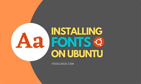 How to install fonts in ubuntu
