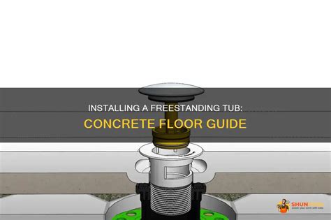 How to install freestanding tub on concrete floor.  Before starting, it...