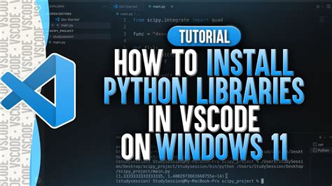How to install library in python windows
