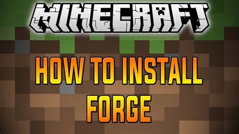 How to install minecraft forge universal