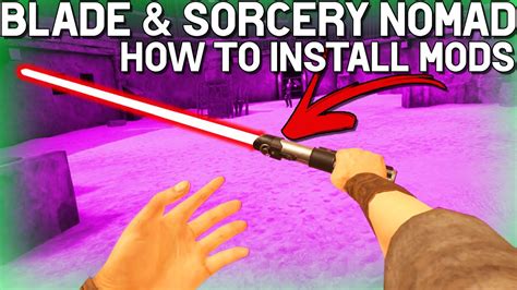 How to install mods on blade and sorcery nomad quest 3.  Look around in...