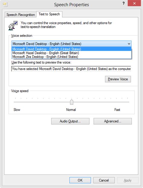 How to install more voices to Windows Speech? - Super User