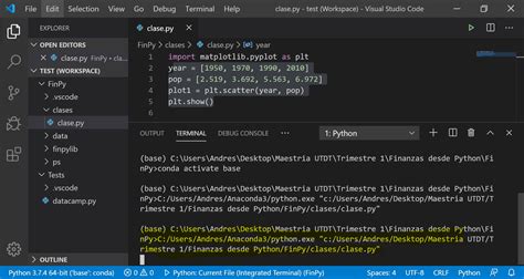 How to install packages in vs code terminal.  Note, this comes with python in recent versions....