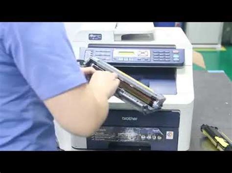 How to install replace Brother TN 210 cartridge for Brother MFC 9120CN ...