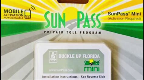 Feb 8, 2021 · Activate, install your Sunpass mini 