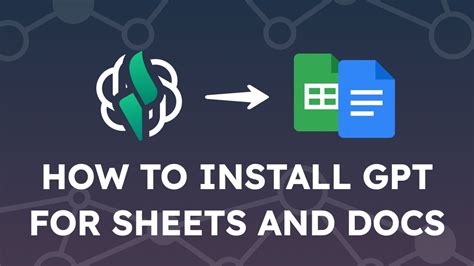 How to install the GPT for Sheets and Docs add-on to call