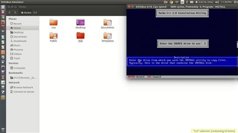 How to install turbo c++ in ubuntu