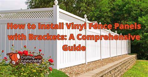 How to install vinyl fence panels with brackets.  This Luckily, with this ultimate vinyl...
