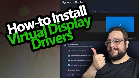 How to install virtual display driver.  Use your computer to install an app on another...