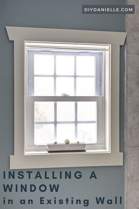 How to install window in existing wall
