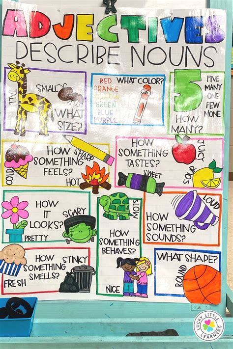 How to introduce adjectives in class