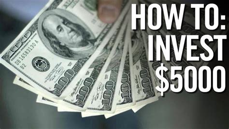 Here are the best ways to invest $5000 dollars: Plan for Your