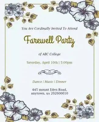 How to invite seniors for farewell party. .  ...