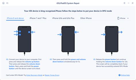 How to iphone in dfu mode
