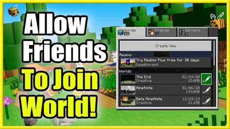 How to join a world on minecraft