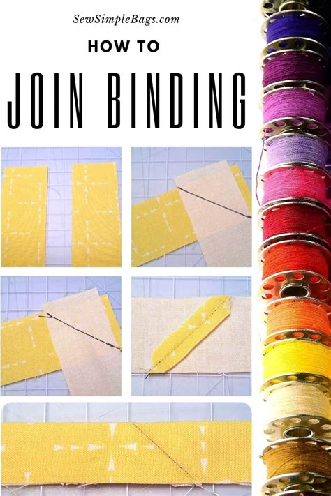 How to join binding strips and reduce bulk with a diagonal seam