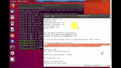 How to join domain in ubuntu