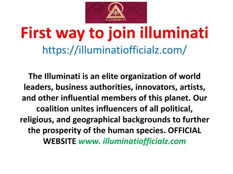 How to join illuminati for free without paying.  Learn about the processes, memb...