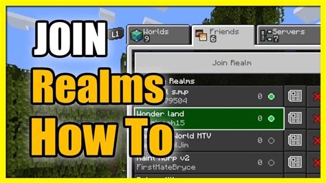 How to join realms in minecraft