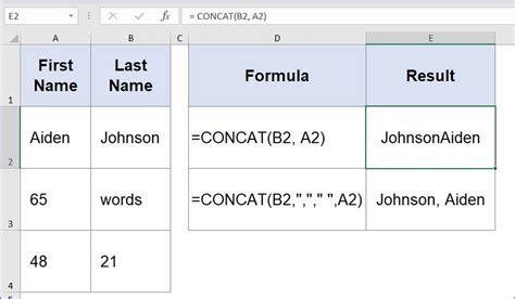 How to join two cells in excel
