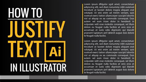 How to justify text in illustrator