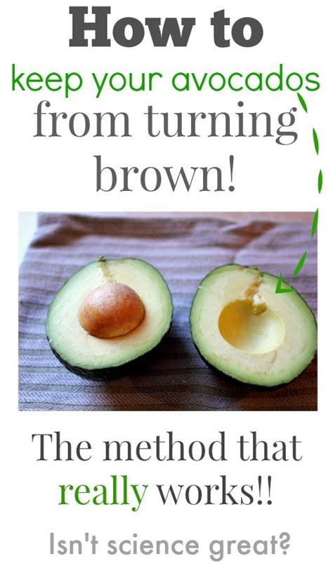 How to keep avocados from turning brown. In the case of avocados, and many other fruits, polyphenol oxidase changes the chemical structure of phenols when they're exposed to oxygen. This reaction produces melanin, a brown-black pigment ... 