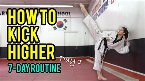 How to kick higher in taekwondo