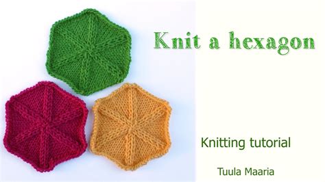 How to knit a hexagon Knitting tutorial Knitting tutorial, Beginner