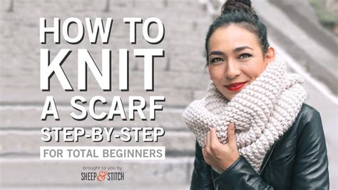 How to knit a scarf for beginners Step by step tutorial [video included]