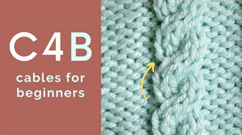 How to knit cable 4 back C4B - YouTube