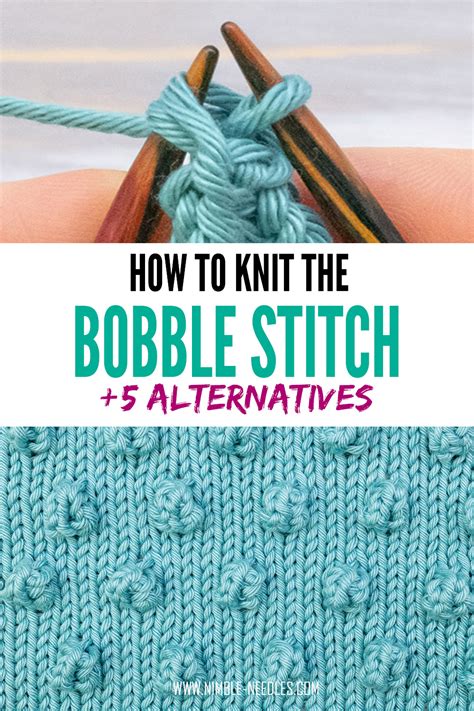 How to knit the bobble stitch Step by step instructions for beginners