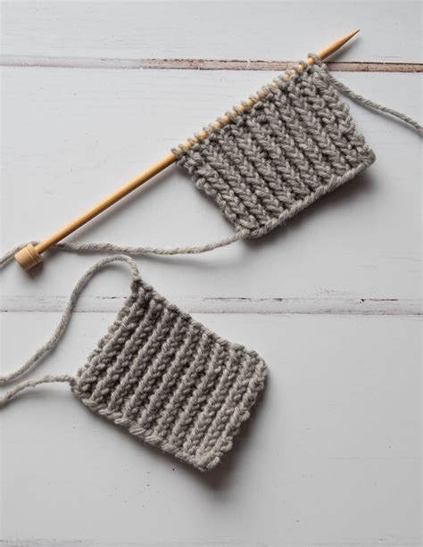How to knit twisted rib step by step tutorial flat & in the round