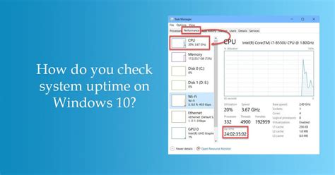 How to know uptime in windows
