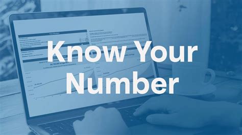 How to know what your number is