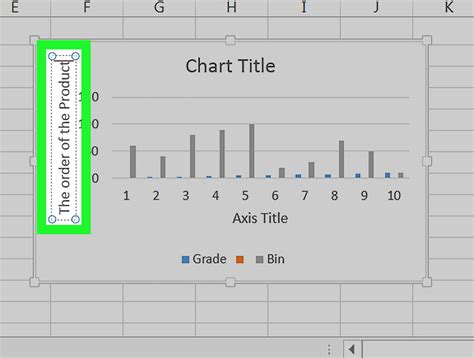 How to label axis in excel