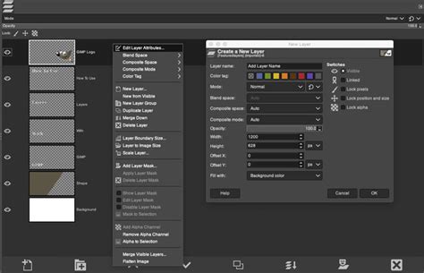 How to layer images in gimp