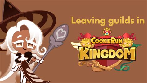 How to leave a guild in cookie run kingdom. If you are leader:If there is someone else in your guild, give them leader and just leave like in this video.If you are the only one left, https://www.youtub... 